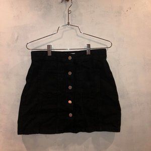 Button Down Mini Skirt